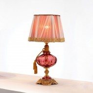 Настольная лампа Euroluce Teseo LP1 gold Antique rose Настольная лампа Euroluce Teseo LP1 gold Antique rose