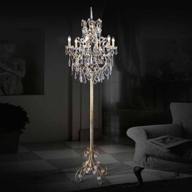 Торшер Beby Group Old style 3341/6FL Ivory gold CUT CRYSTAL Торшер Beby Group Old style 3341/6FL Ivory gold CUT CRYSTAL