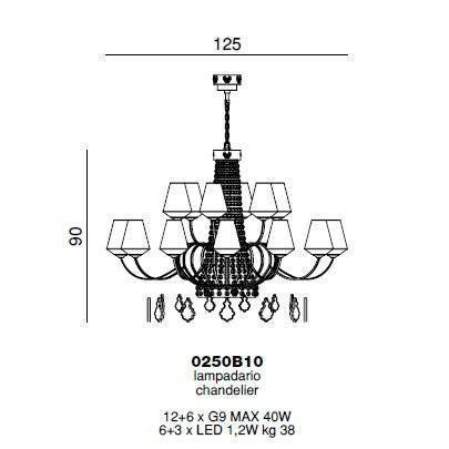 Люстра Beby Group Charming beauty 0250B10 Light gold White White gold leaf Люстра Beby Group Charming beauty 0250B10 Light gold White White gold leaf