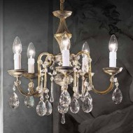 Люстра Beby Group Old style 3592/5 Black gold CUT CRYSTAL Люстра Beby Group Old style 3592/5 Black gold CUT CRYSTAL