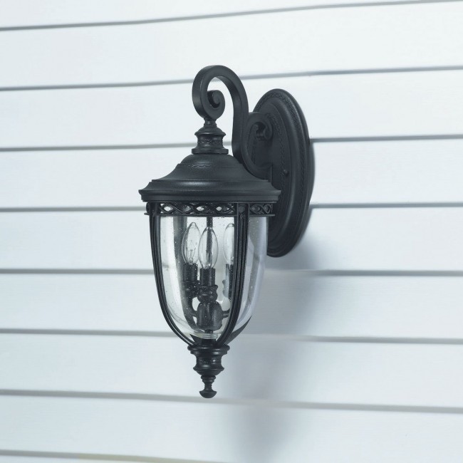 Уличный настенный светильник Feiss English Bridle FE/EB2/M BLK Уличный настенный светильник Feiss English Bridle FE/EB2/M BLK