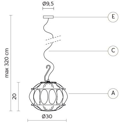 Уличный подвесной светильник Karman Ginger SE116 4A EXT Уличный подвесной светильник Karman Ginger SE116 4A EXT
