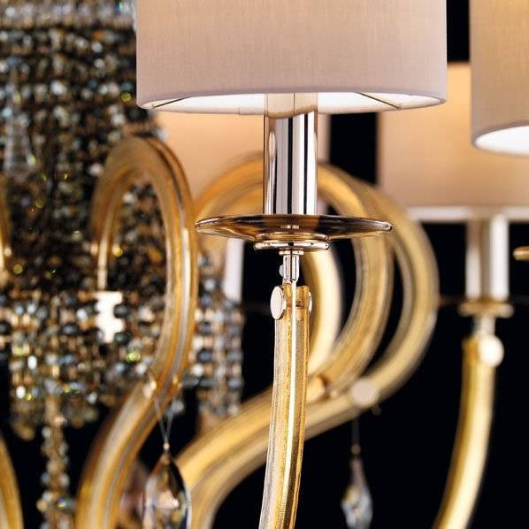 Потолочная люстра Beby Group Crystal rain 0230B02 Light gold 666 SW Golden Teak