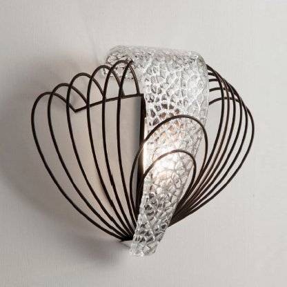 Настенный светильник Masca Marrakech 1871/A1 Corten argento/Glass 592 Настенный светильник Masca Marrakech 1871/A1 Corten argento/Glass 592