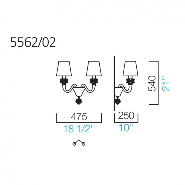 Бра Barovier&Toso Amsterdam 5562/02/IC/NN