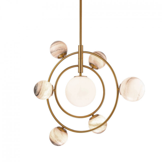 Подвесной светильник DeLight Collection planet KG1122P-7 brass Подвесной светильник DeLight Collection planet KG1122P-7 brass