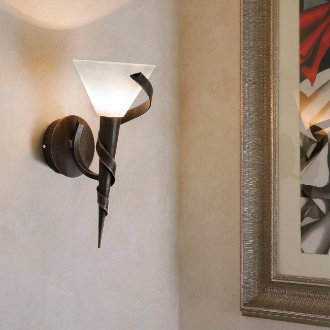 Бра Masca Futura 1536/A1 Peltro / Glass 121 Бра Masca Futura 1536/A1 Peltro / Glass 121