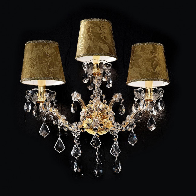 Бра Masiero Maria Teresa VE 986/A3 MT CUT CRYSTAL DAM/14/GD-GD Бра Masiero Maria Teresa VE 986/A3 MT CUT CRYSTAL DAM/14/GD-GD
