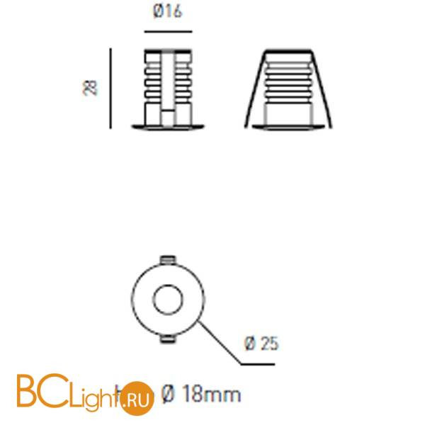 Спот (точечный светильник) Axo light Picus PICUS RECESSED DOWNLIGHT 501 02 Спот (точечный светильник) Axo light Picus PICUS RECESSED DOWNLIGHT 501 02
