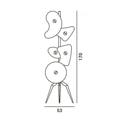 Торшер Foscarini Orbital 036003