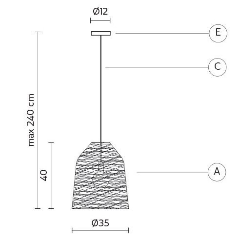 Подвесной светильник Karman Black out SE101 1B INT Подвесной светильник Karman Black out SE101 1B INT