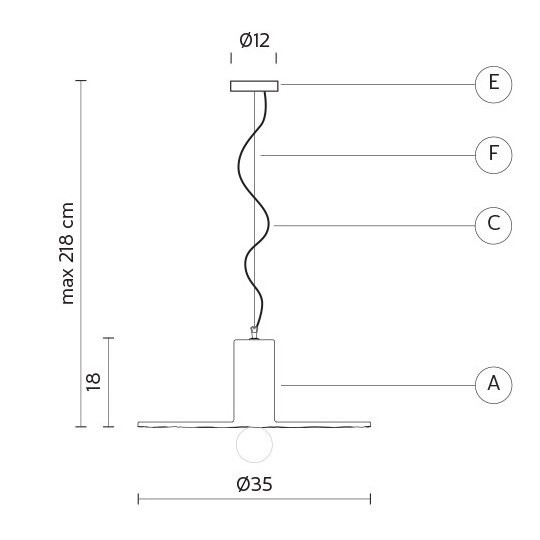 Подвесной светильник Karman Scrivimi SE111 2B INT