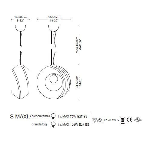 Подвесной светильник La Murrina Dolly Maxi S PICCOLA AB-3S Подвесной светильник La Murrina Dolly Maxi S PICCOLA AB-3S