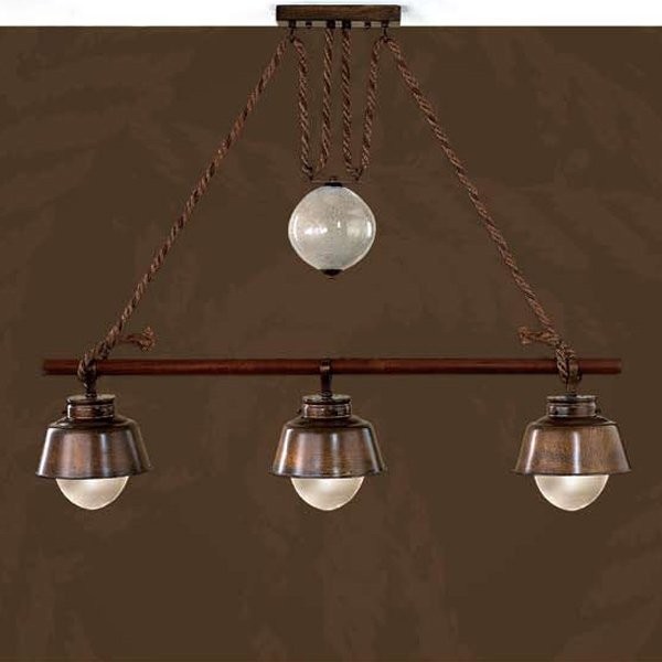 Подвесной светильник Lustrarte Nautica Amarras 308/3L.89 77 Подвесной светильник Lustrarte Nautica Amarras 308/3L.89 77