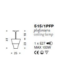 Потолочный светильник IDL Lume 515/1PFP light gold Потолочный светильник IDL Lume 515/1PFP light gold