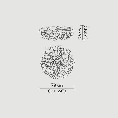 Потолочный светильник Slamp Clizia Ceiling L FUME CLI78PLF0003F_000 Потолочный светильник Slamp Clizia Ceiling L FUME CLI78PLF0003F_000