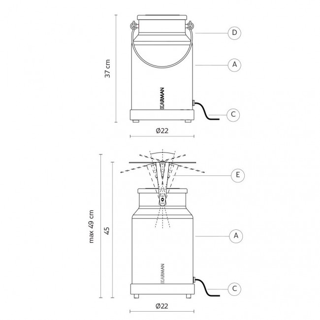 Садово-парковый фонарь Karman Via Lattea HP127 1G EXT Садово-парковый фонарь Karman Via Lattea HP127 1G EXT