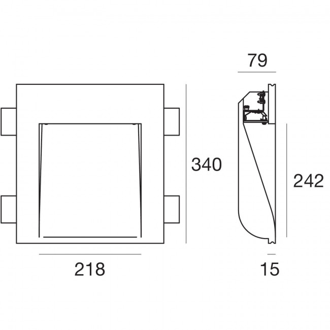 Встраиваемый светильник Linea Light Gypsum 61390W00 Встраиваемый светильник Linea Light Gypsum 61390W00
