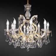 Люстра Beby Group Novecento 735/8+1 Light gold CUT CRYSTAL
