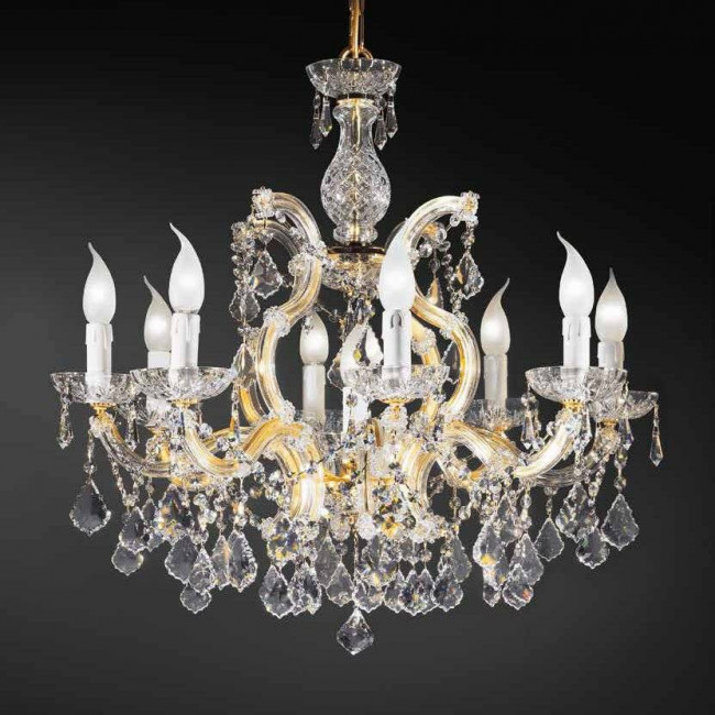Люстра Beby Group Novecento 735/8+1 Light gold CUT CRYSTAL