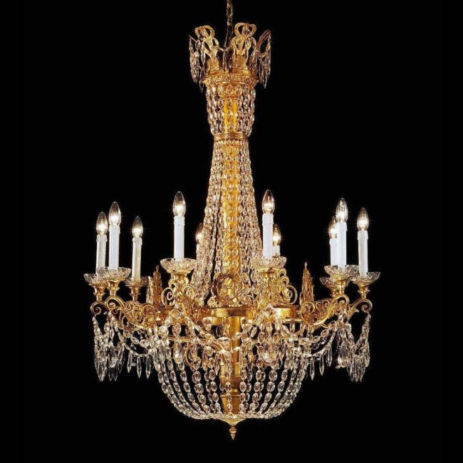 Люстра Beby Group Opera 2000/10+3 Gold Paint CUT CRYSTAL
