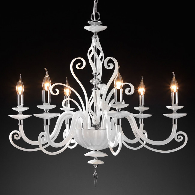 Люстра Euroluce Alicante L6 silver White Люстра Euroluce Alicante L6 silver White