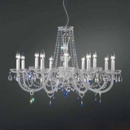 Люстра Italamp 236/8+4 Transp. / C / Spectra Crystal