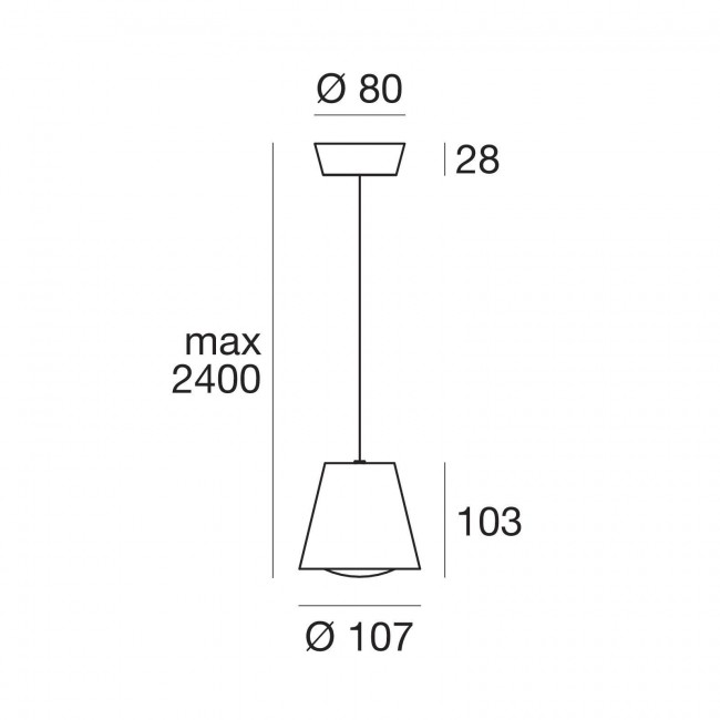 Подвесной светильник Linea Light Conus 7530 Подвесной светильник Linea Light Conus 7530