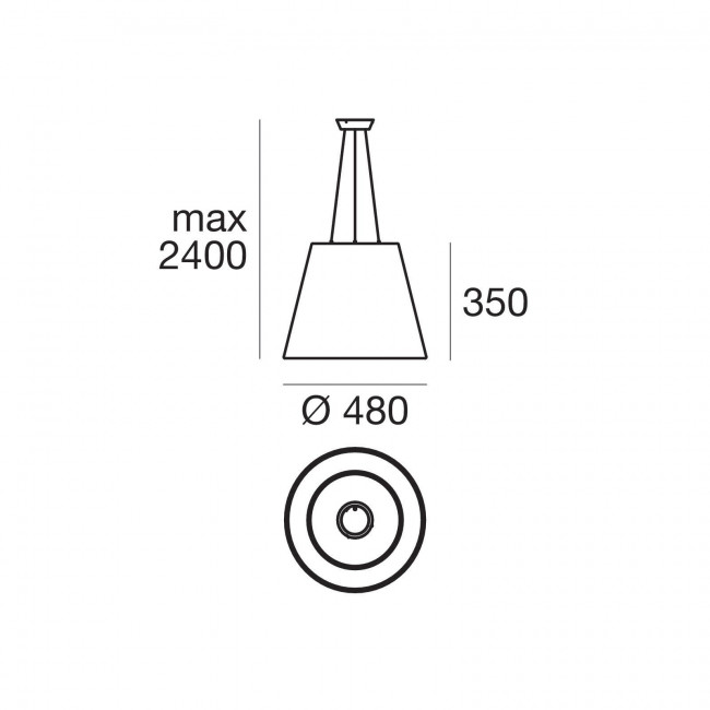 Подвесной светильник Linea Light Vulcano 10330