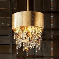 Подвесной светильник Masiero Ola S2 15 F01 / Amber crystal