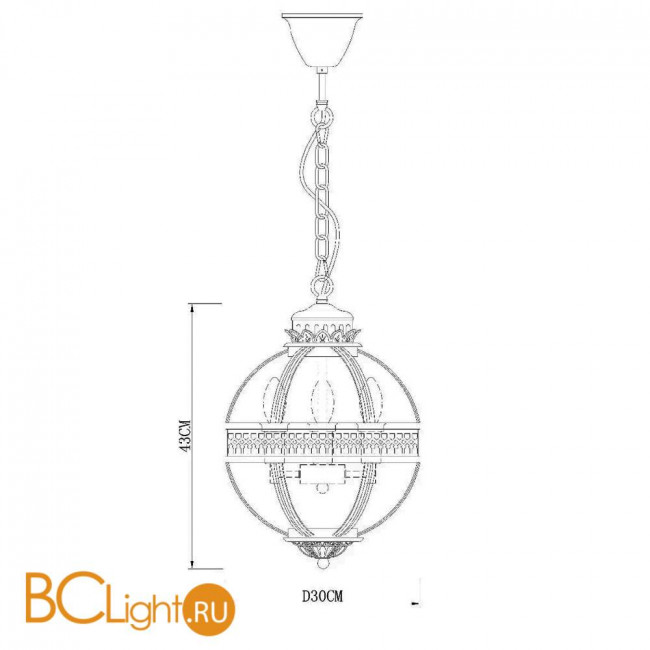 Подвесной светильник DeLight Collection Residential KM0115P-3S antique brass Подвесной светильник DeLight Collection Residential KM0115P-3S antique brass