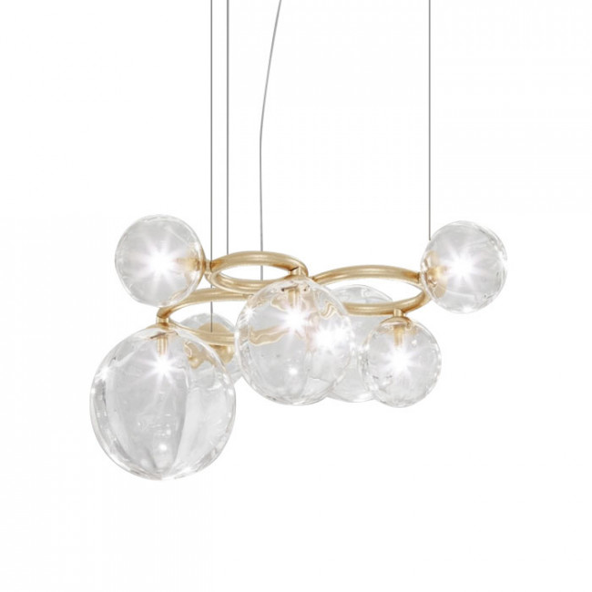 Подвесной светильник Vistosi Puppet Ring PUPPET RING SP 7 CR/TR Подвесной светильник Vistosi Puppet Ring PUPPET RING SP 7 CR/TR