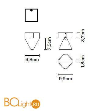 Потолочный светильник Fabbian Tripla F41 E01 11 Потолочный светильник Fabbian Tripla F41 E01 11