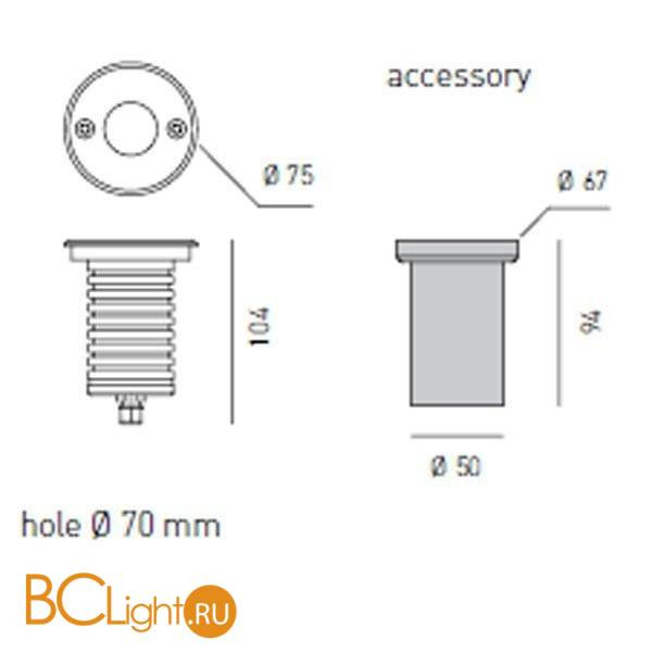 Спот (точечный светильник) Axo light Pleton PLETON 40 531 03 Спот (точечный светильник) Axo light Pleton PLETON 40 531 03