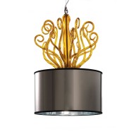 Подвесной светильник Euroluce Yncanto S1 CURL SHADE Amber Подвесной светильник Euroluce Yncanto S1 CURL SHADE Amber