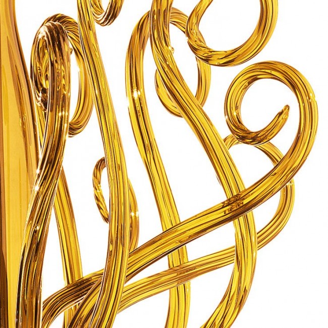 Подвесной светильник Euroluce Yncanto S1 CURL SHADE Amber Подвесной светильник Euroluce Yncanto S1 CURL SHADE Amber