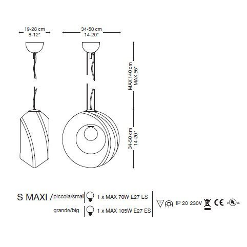 Подвесной светильник La Murrina Dolly S Maxi Grande AB-3S Подвесной светильник La Murrina Dolly S Maxi Grande AB-3S