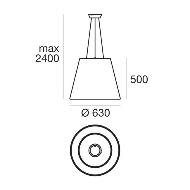 Подвесной светильник Linea Light Vulcano 10335