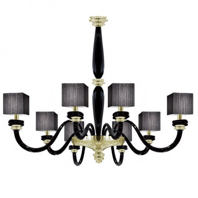 Потолочная люстра La Murrina Pearl S/8 gold black