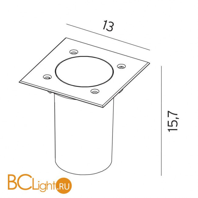 Встраиваемый спот (точечный светильник) Norlys Rena 1553ST