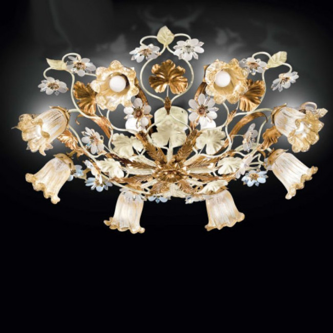 Потолочная люстра Renzo Del Ventisette "Floreale" PL 13261/8+4 DEC. 0117 Потолочная люстра Renzo Del Ventisette "Floreale" PL 13261/8+4 DEC. 0117