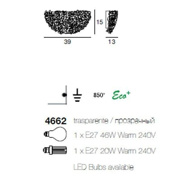 Настенный светильник Linea Light Artic 4662