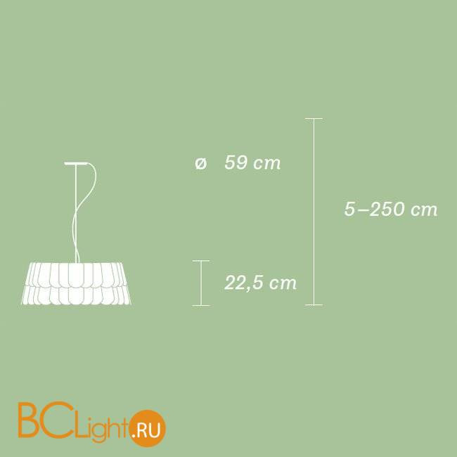 Подвесной светильник Fabbian Roofer F12 A05 43 Подвесной светильник Fabbian Roofer F12 A05 43