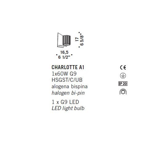 Бра De Majo CHARLOTTE A1 0CHAR0A10 Бра De Majo CHARLOTTE A1 0CHAR0A10