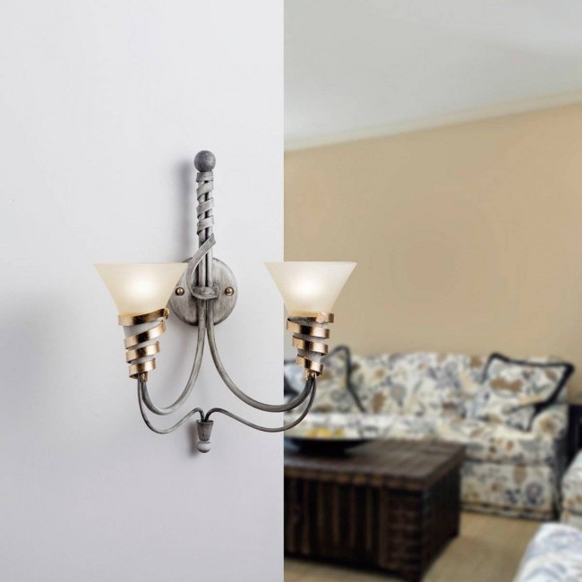 Бра Masca Futura 1565/A2 Terra oro / Glass 116 Бра Masca Futura 1565/A2 Terra oro / Glass 116