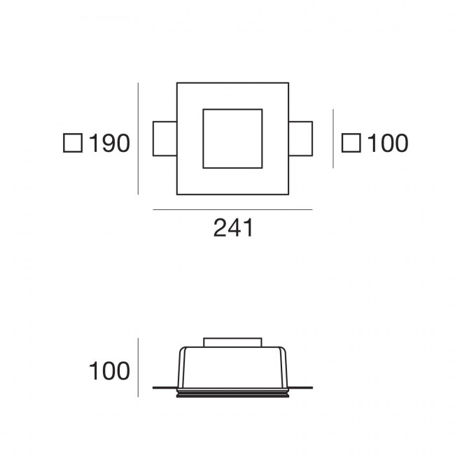 Встраиваемый светильник Linea Light Gypsum 63820W00 Встраиваемый светильник Linea Light Gypsum 63820W00