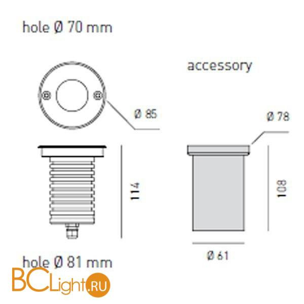 Спот (точечный светильник) Axo light Pleton 20 532 03 Спот (точечный светильник) Axo light Pleton 20 532 03