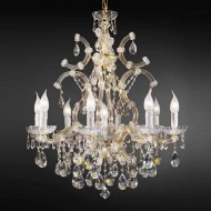 Люстра Beby Group Novecento 745/8+1 Light gold CUT CRYSTAL