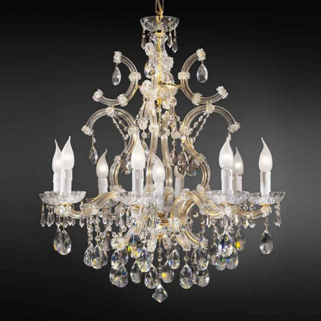 Люстра Beby Group Novecento 745/8+1 Light gold CUT CRYSTAL