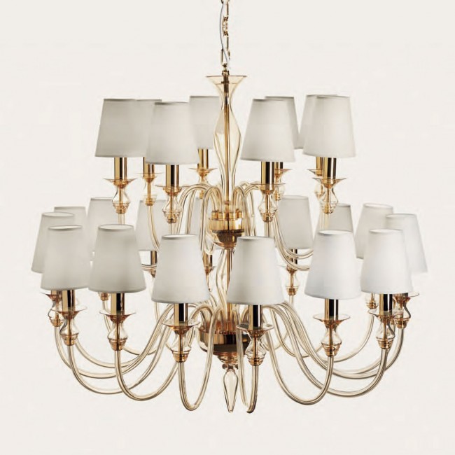 Люстра De Majo 2599 K16+8 SHADE 025990K32 amber Люстра De Majo 2599 K16+8 SHADE 025990K32 amber